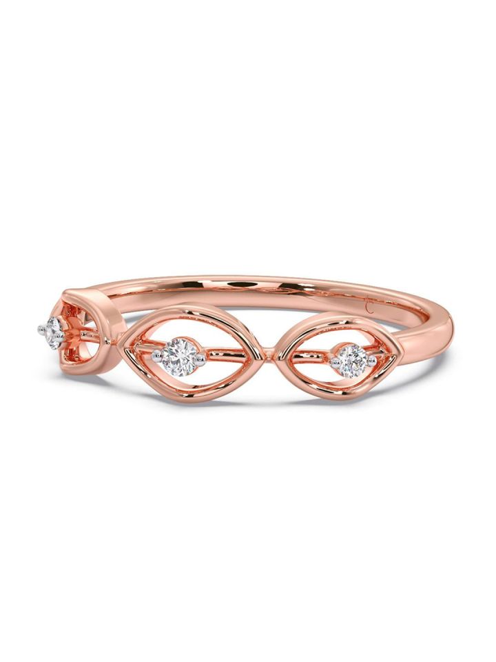 Buy CANDERE A KALYAN JEWELLERS COMPANY Diamond Studded 18KT Rose