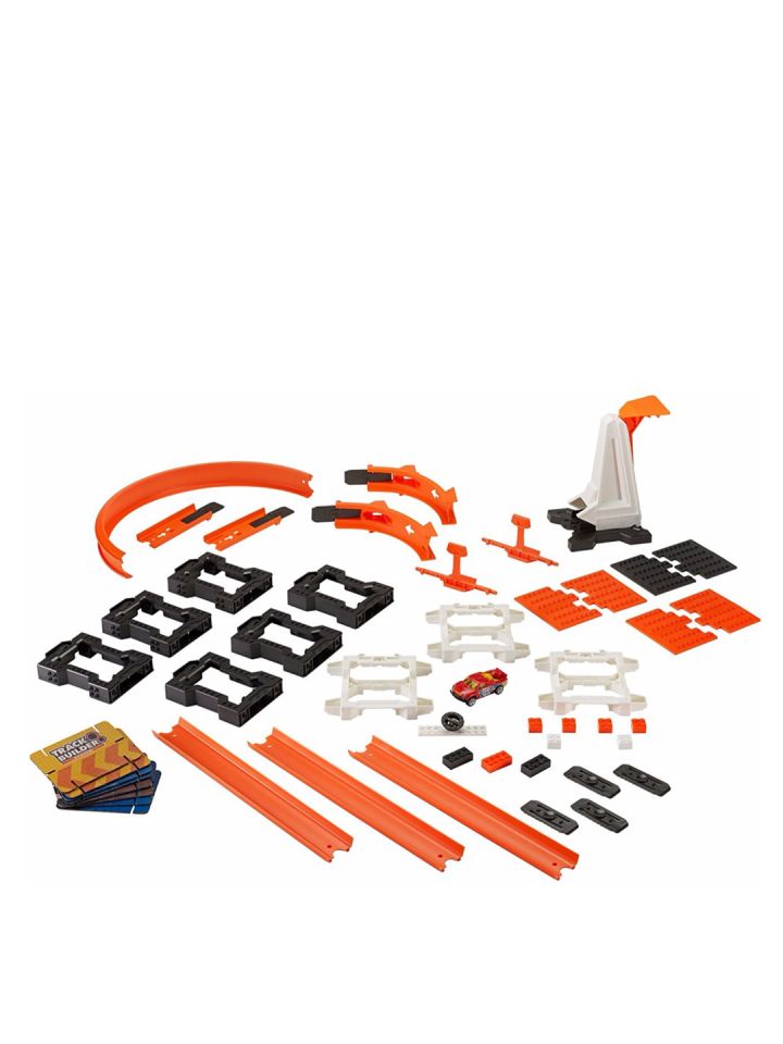 Buy Mattel Red Black Hot Wheels Track Builder Construction Crash