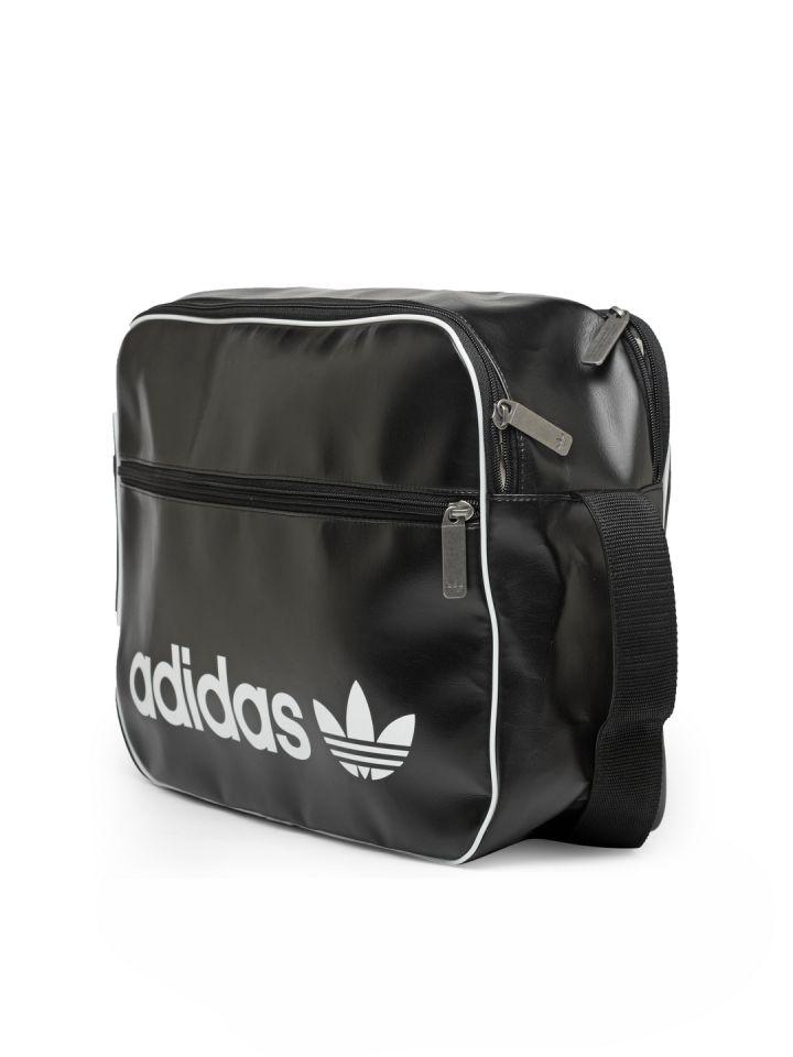 Buy ADIDAS Originals Unisex Black Airliner Vint Printed Messenger