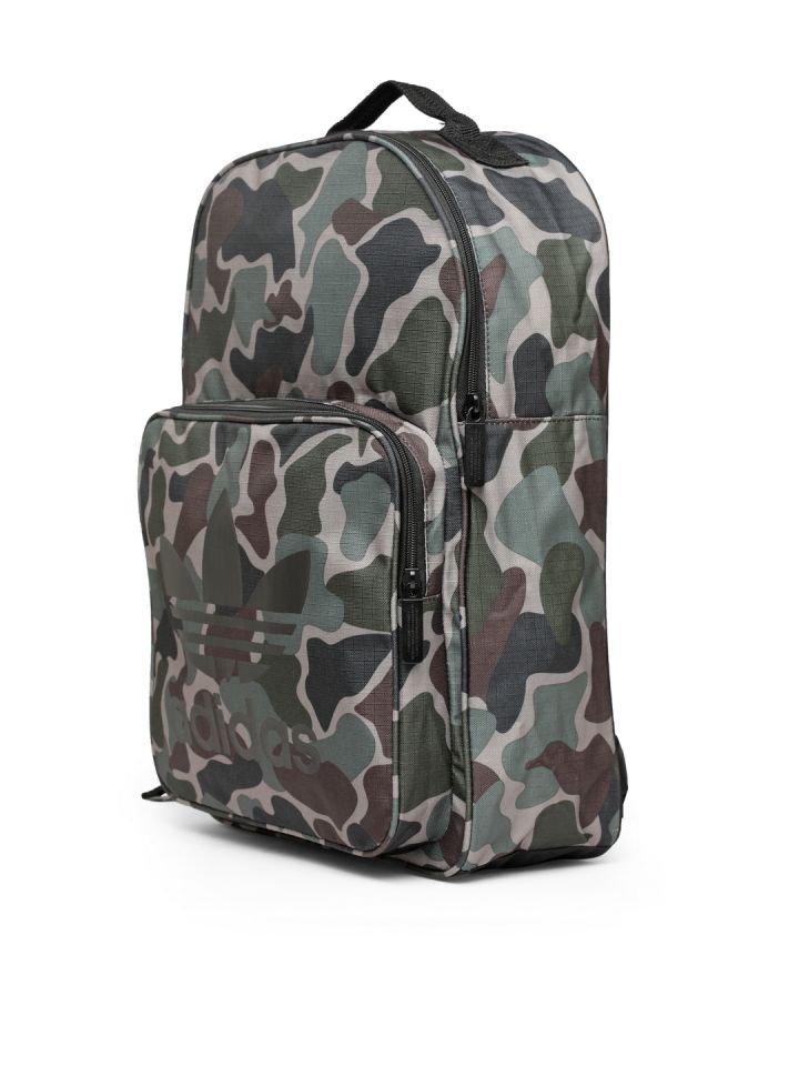 ADIDAS Originals Unisex Olive Green Classic Camouflage Print Backpack