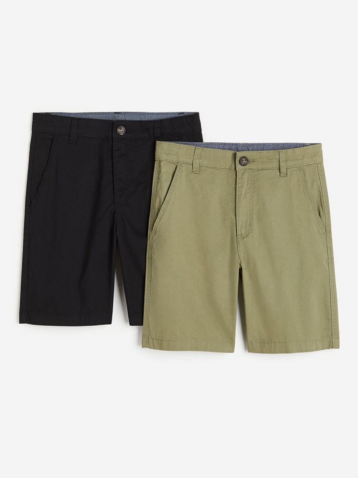 H M Boys 2 Pack Chino Shorts