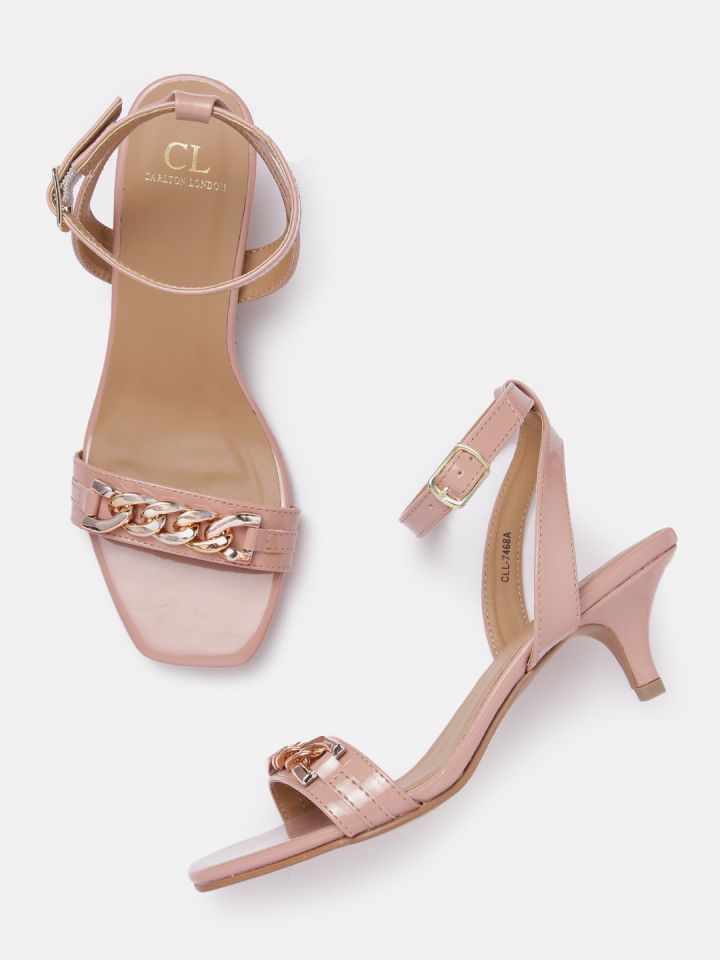 Open toe best sale mid heels