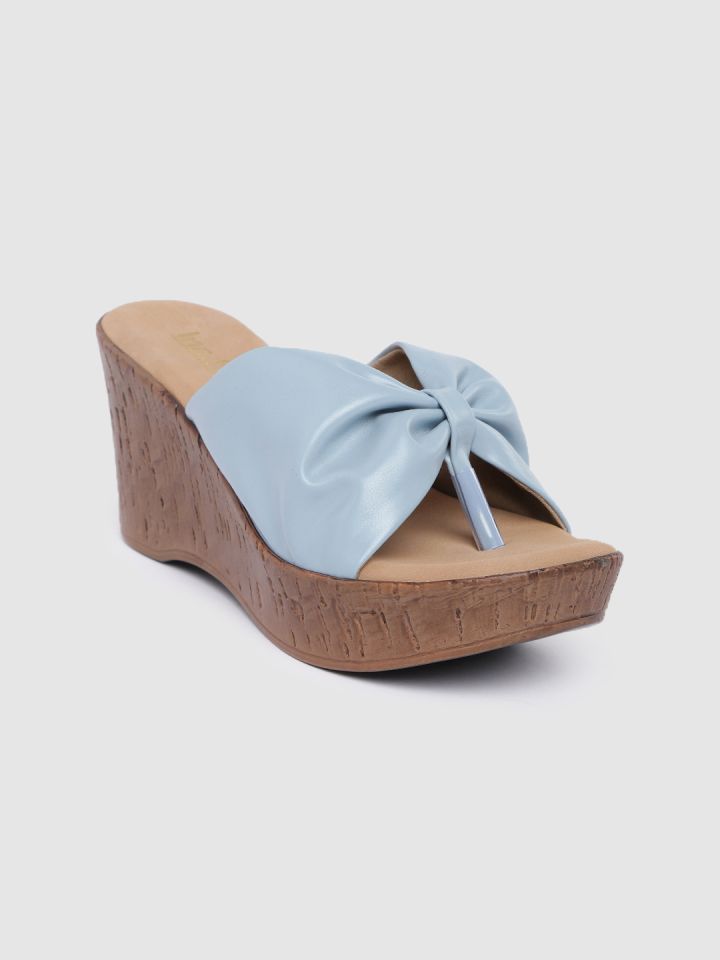 Baby blue deals wedge sandals