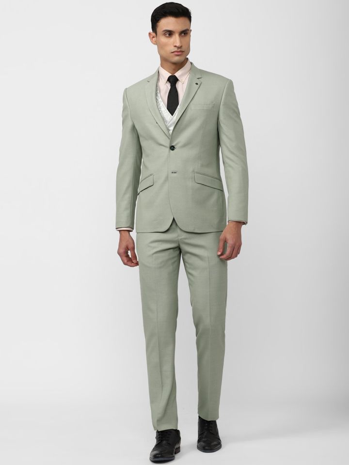 Van heusen light grey suit cheap
