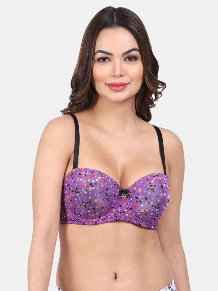 Buy StyFun Cotton Lycra Net Bra Non-Padded, Non-Wired, Floral