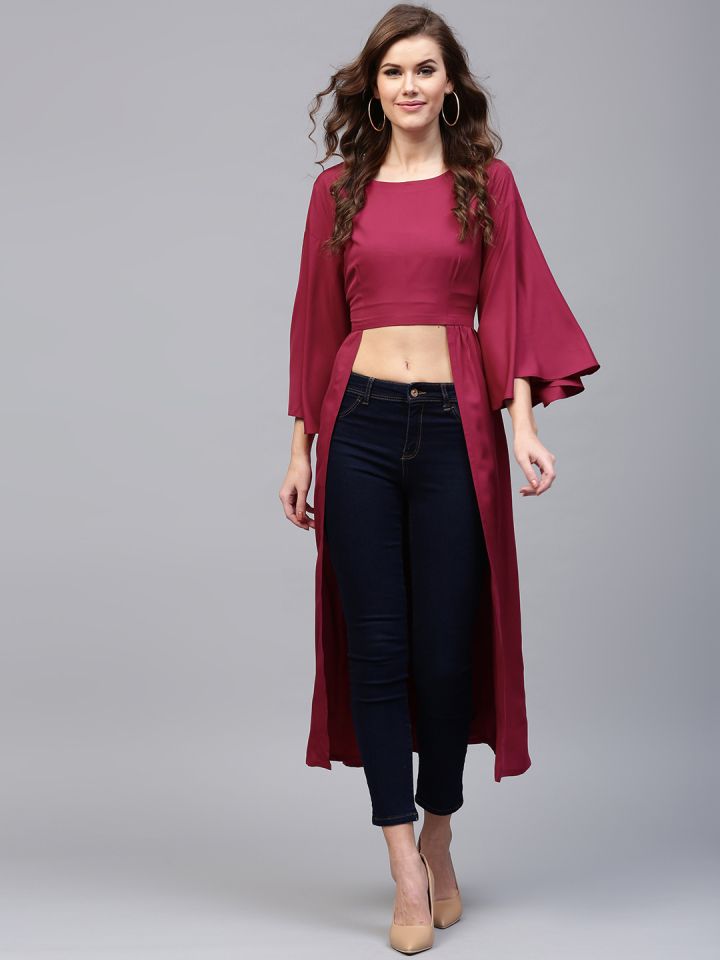 maxi crop top