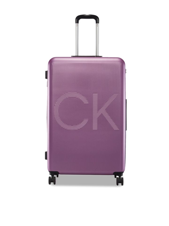 Calvin klein suitcase purple on sale