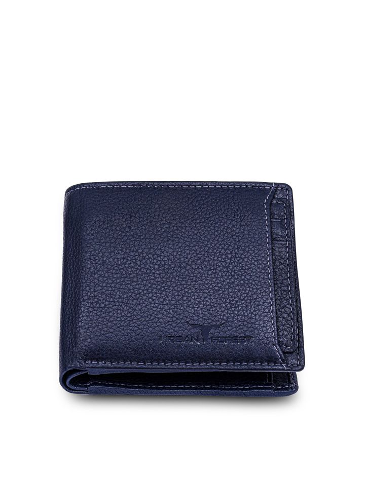 Urban Forest Men Blue Genuine Leather Wallet