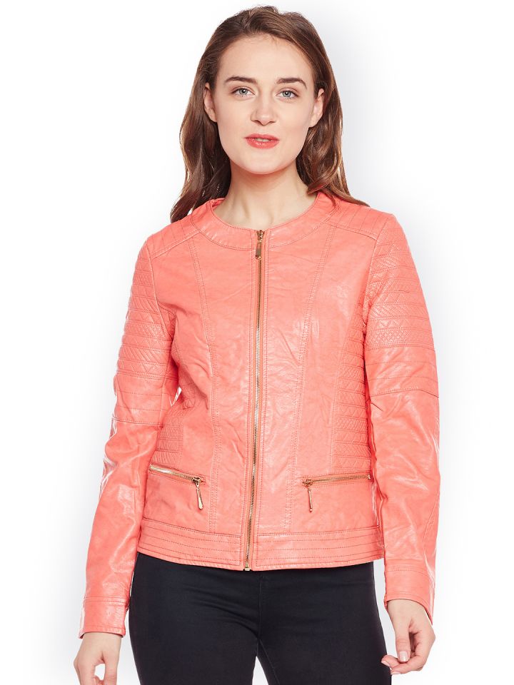 Coral outlet biker jacket