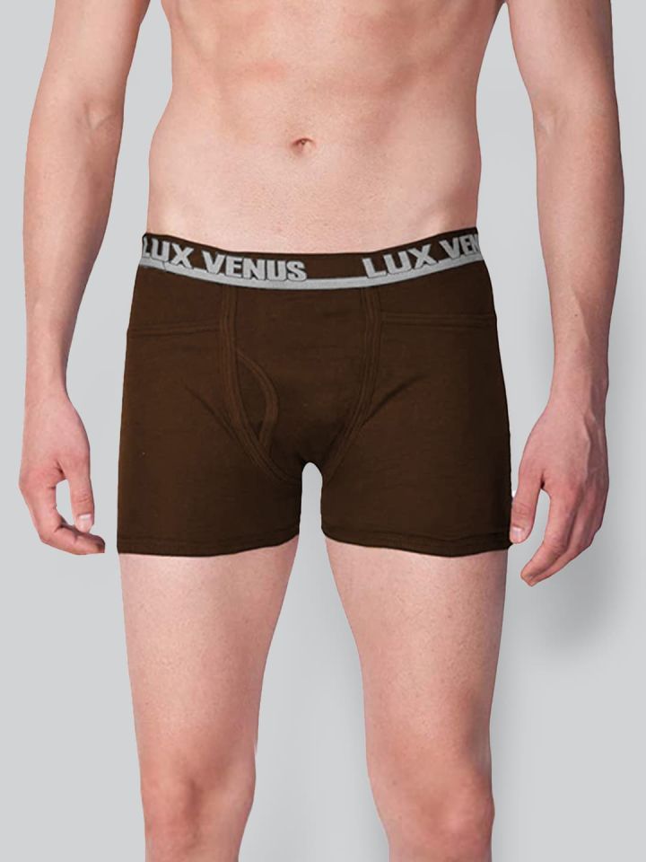 Buy LUX VENUS Men Pack Of 4 Mid Rise Assorted Pure Cotton Trunks - Trunk  for Men 22421788