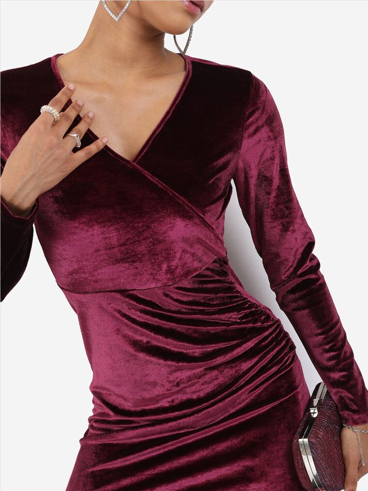 Myntra velvet dress 2025