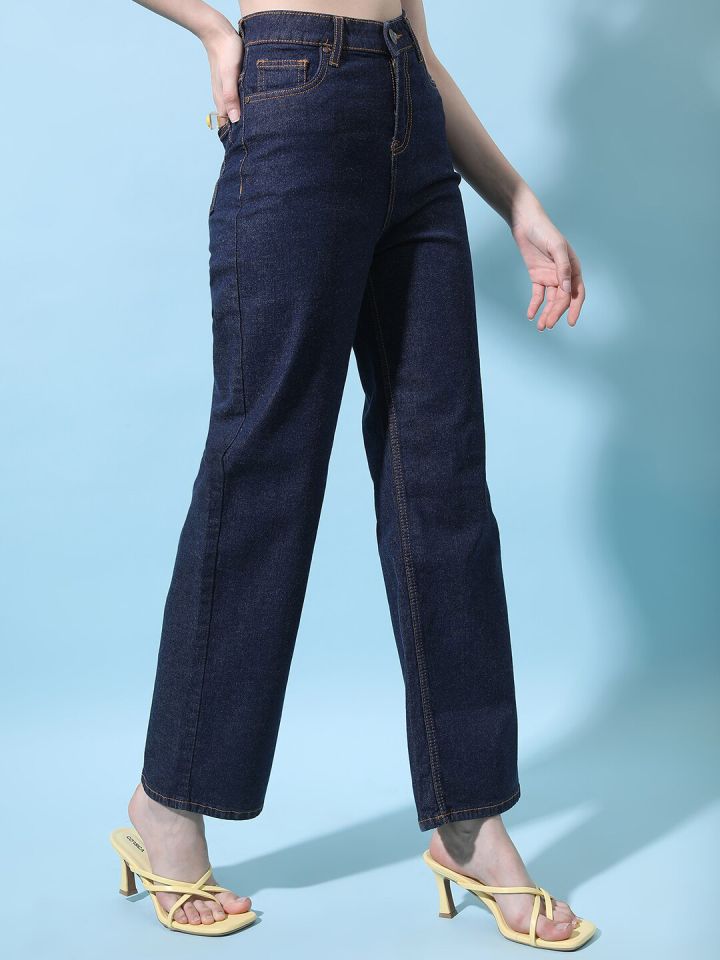 High rise jeans myntra clearance