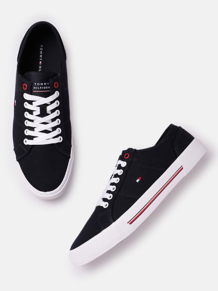 Mens tommy best sale hilfiger canvas shoes