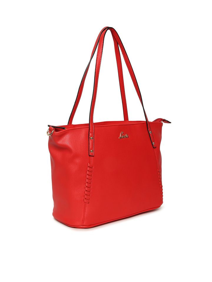 lavie red solid shoulder bag