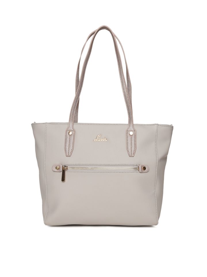 Lavie Grey Solid Shoulder Bag Clearance