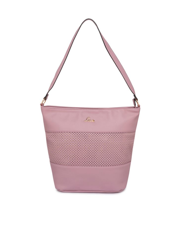 Lavie pink solid shoulder sale bag
