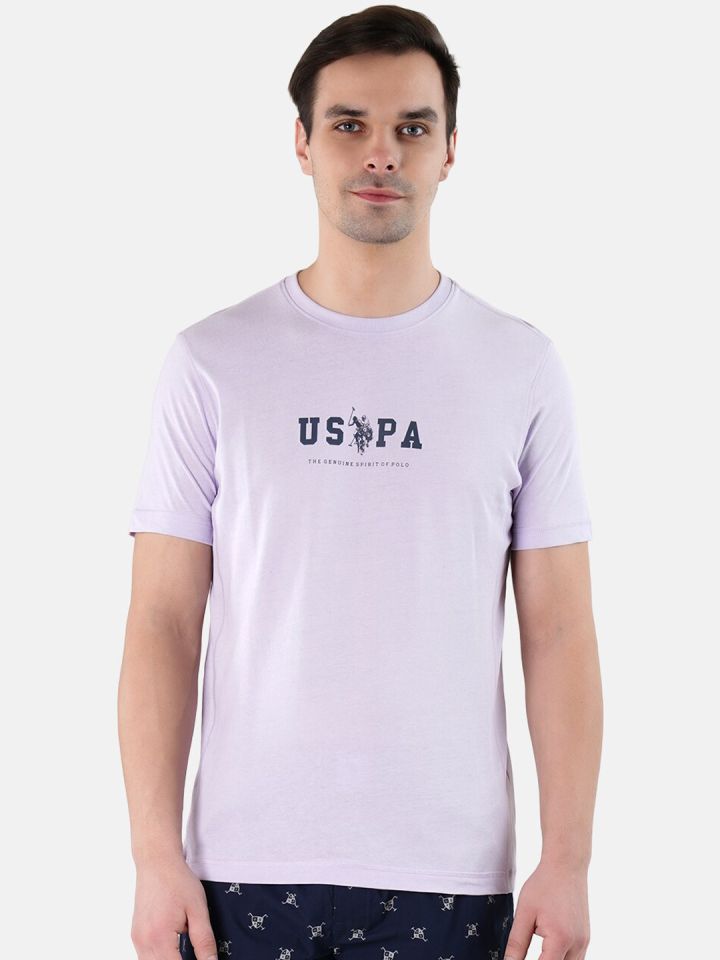 U.S. POLO ASSN. Brand Print Cotton Polo Shirt