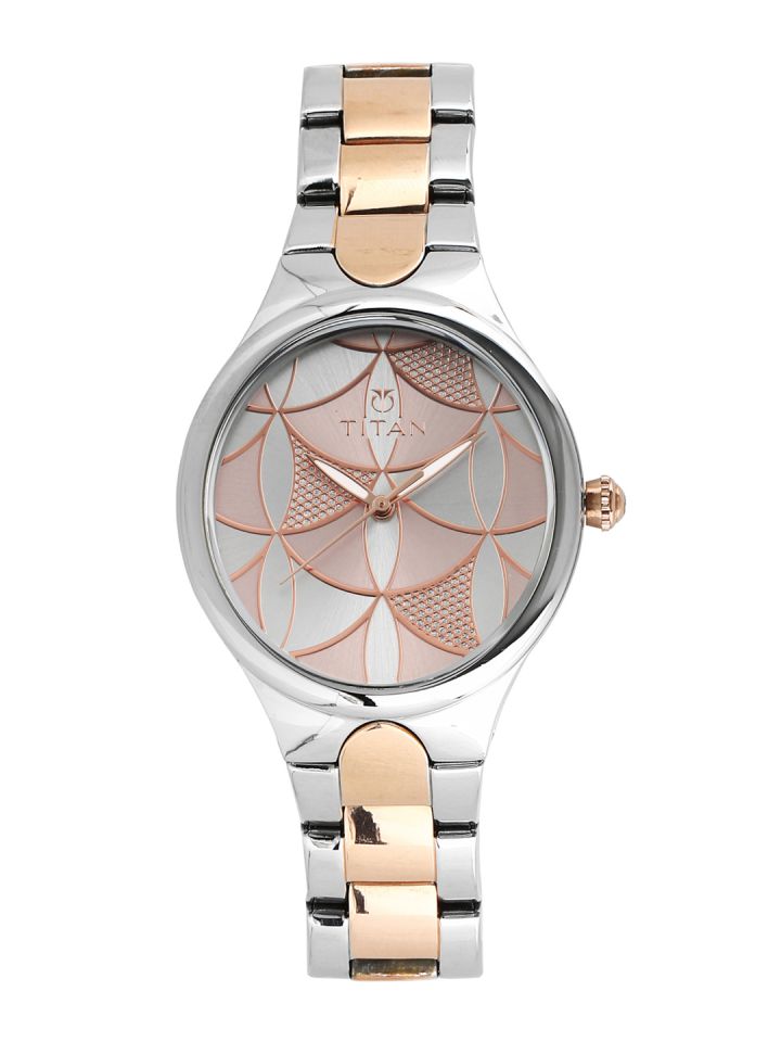 Buy Titan Purple Whimsy Women Pink Silver Toned Analogue Watch