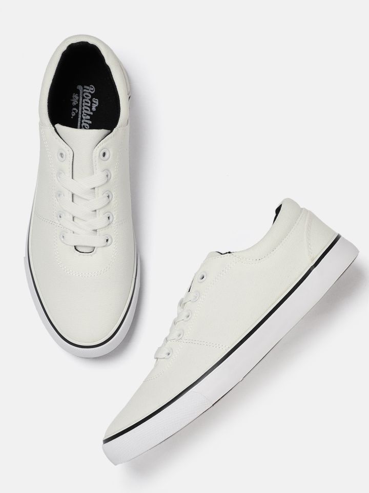 roadster men white sneakers