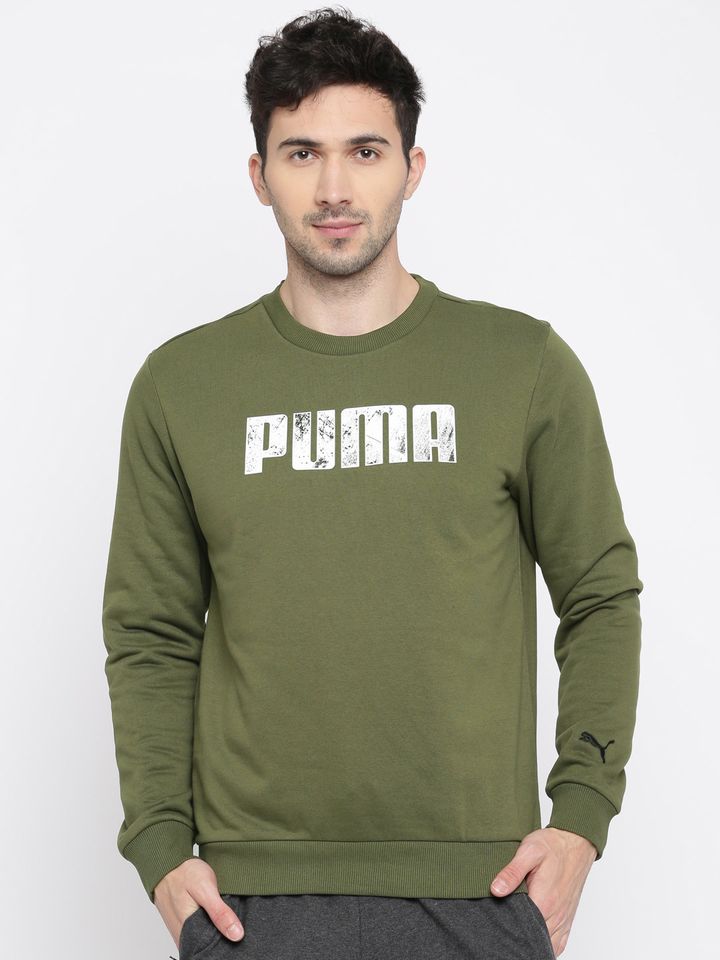 puma khaki sweatshirt