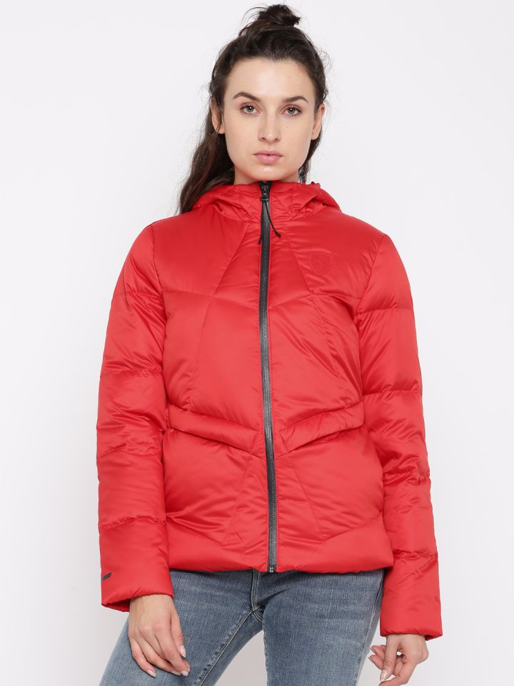Buy PUMA Motorsport Women Red Solid Puffer Jacket Jackets for