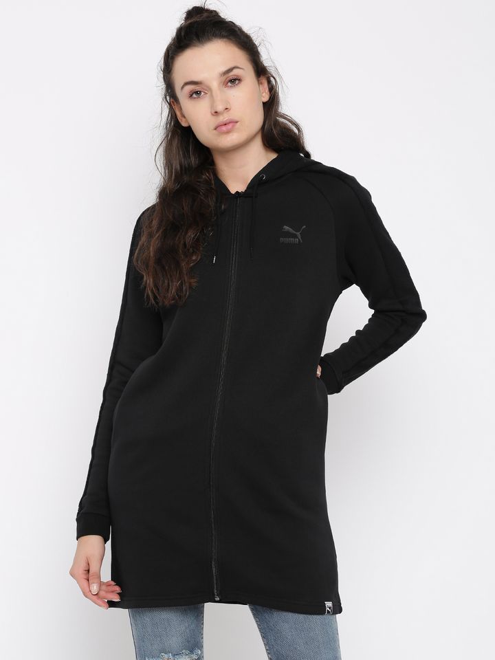 black longline sweatshirt