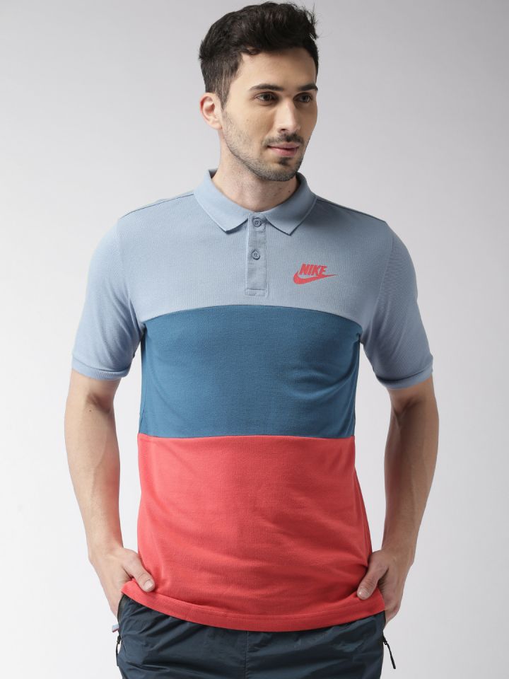 Nike blue and pink shirt new arrivals