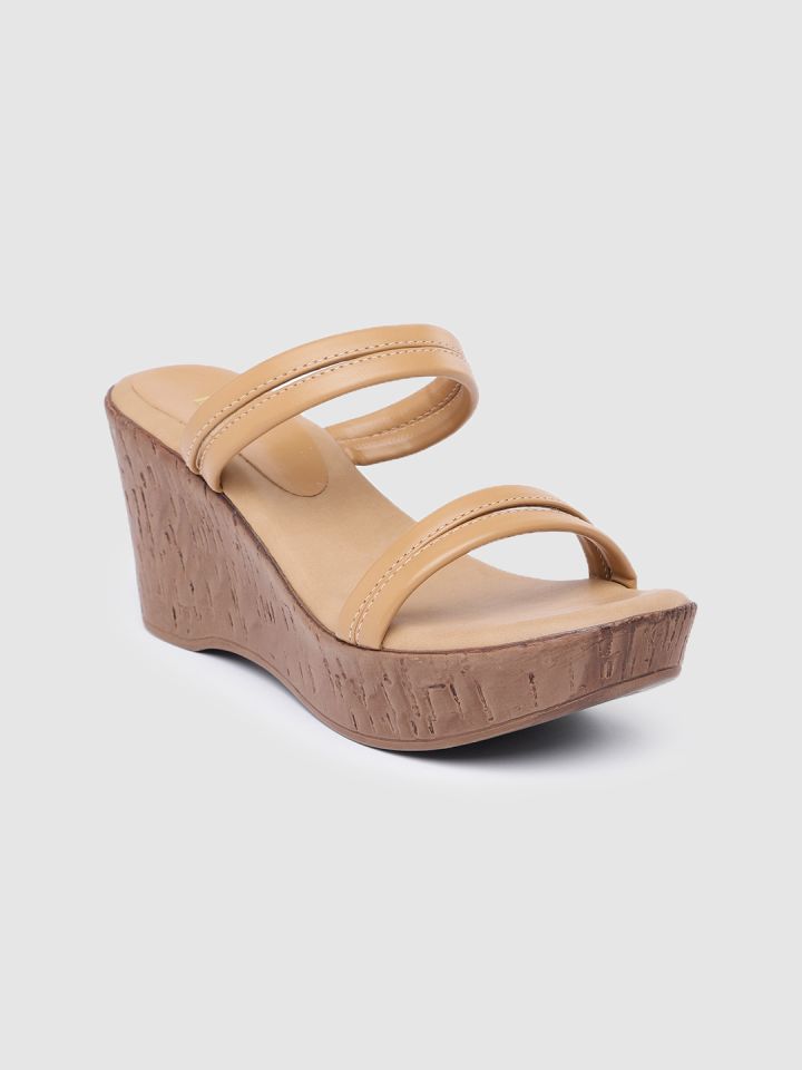 Tan wedge sandals sales