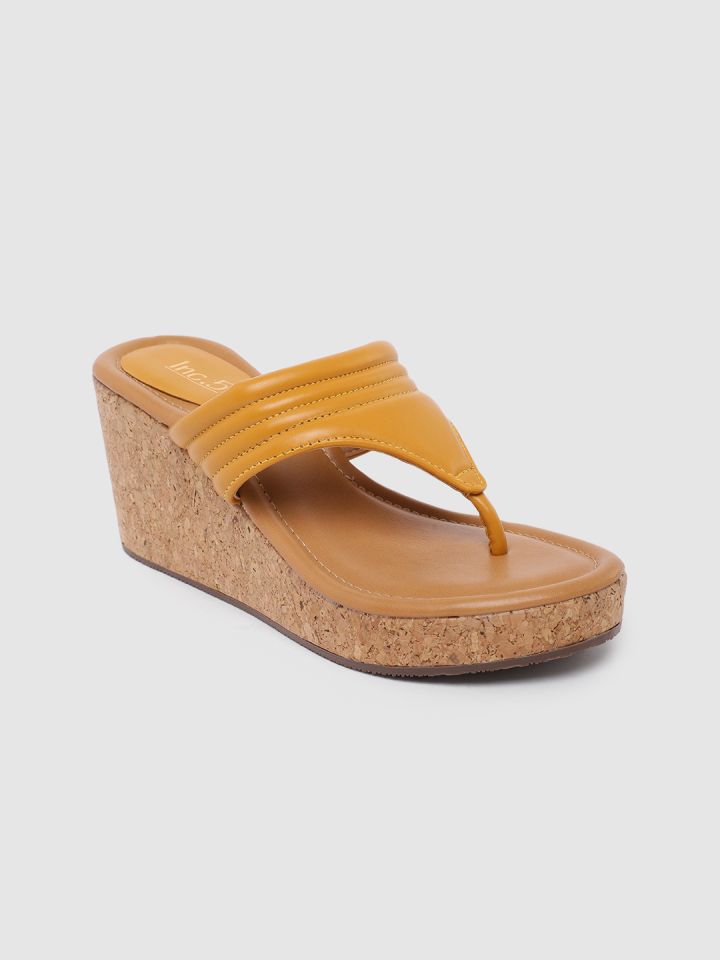 Tan wedge discount flip flops