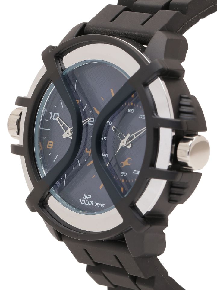 Buy Fastrack Men Blue Dual Dial Analogue Watch NJ38016PP01C