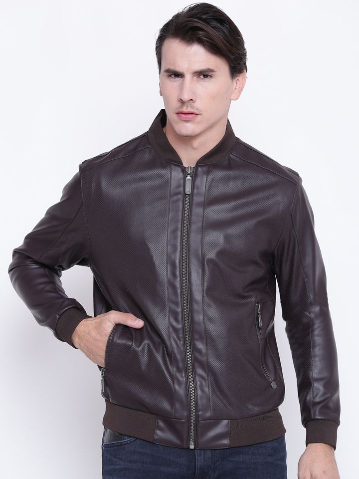 Solid Biker Jacket - Jackets for Men 