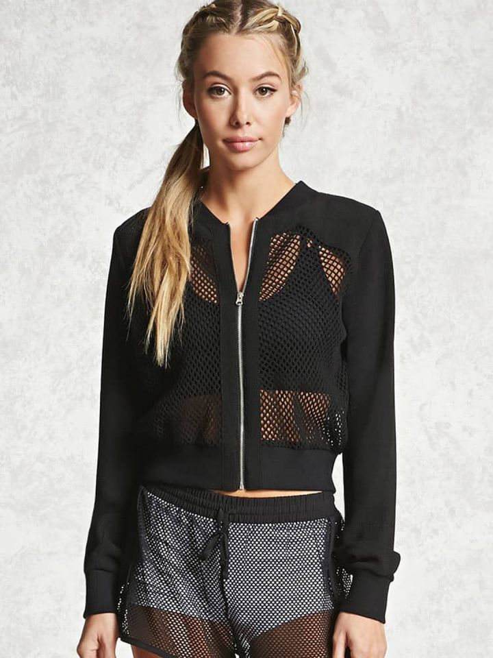 Forever 21 new arrivals mesh jacket