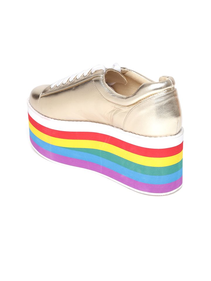 Rainbow platform sneakers forever 21 outlet