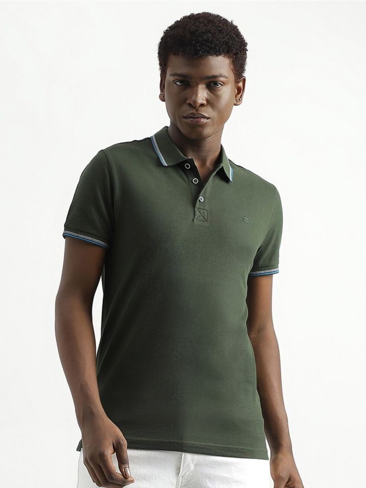 United Colors of Benetton Polo Collar Cotton T shirt
