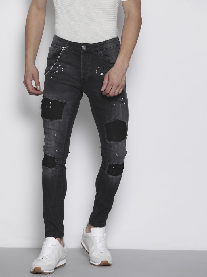 Buy BRAVE SOUL Men Skinny Fit Paint Splatter Stretchable Jeans