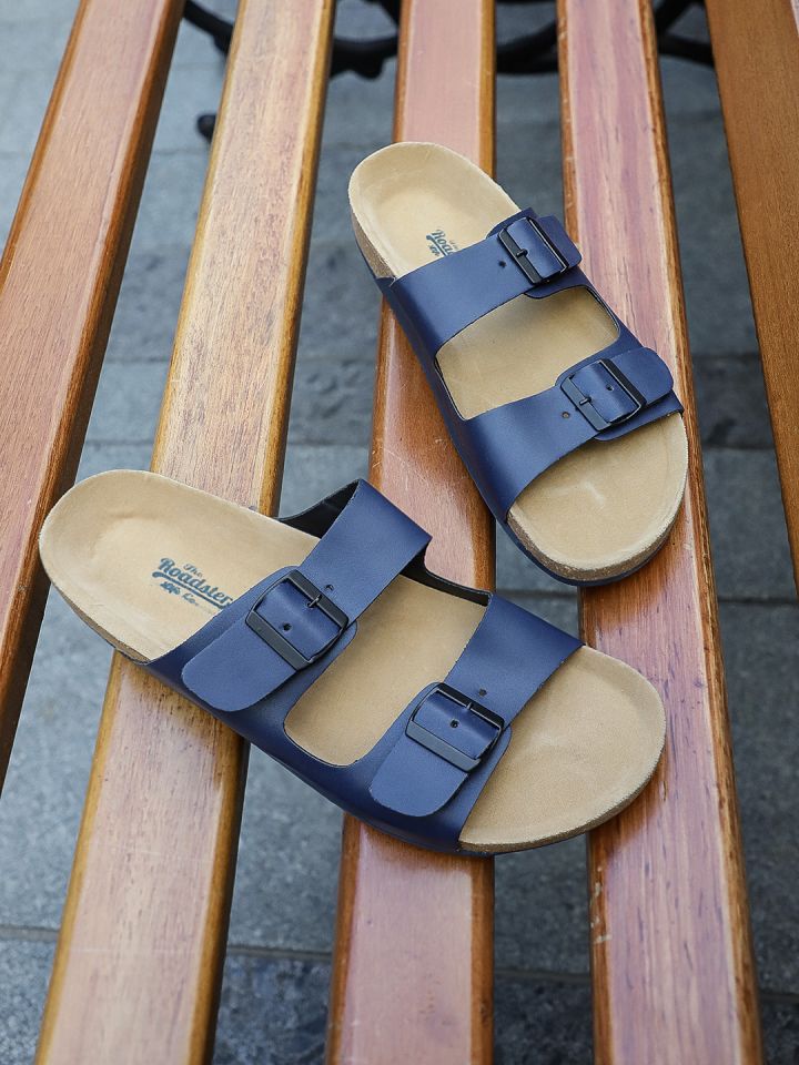 Roadster Men Navy Blue Comfort Sandals