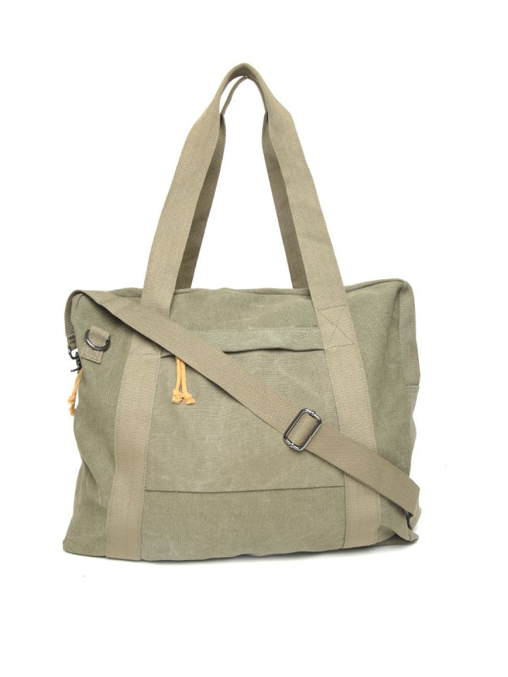 Buy MANGO MAN Olive Green Duffel Bag Myntra
