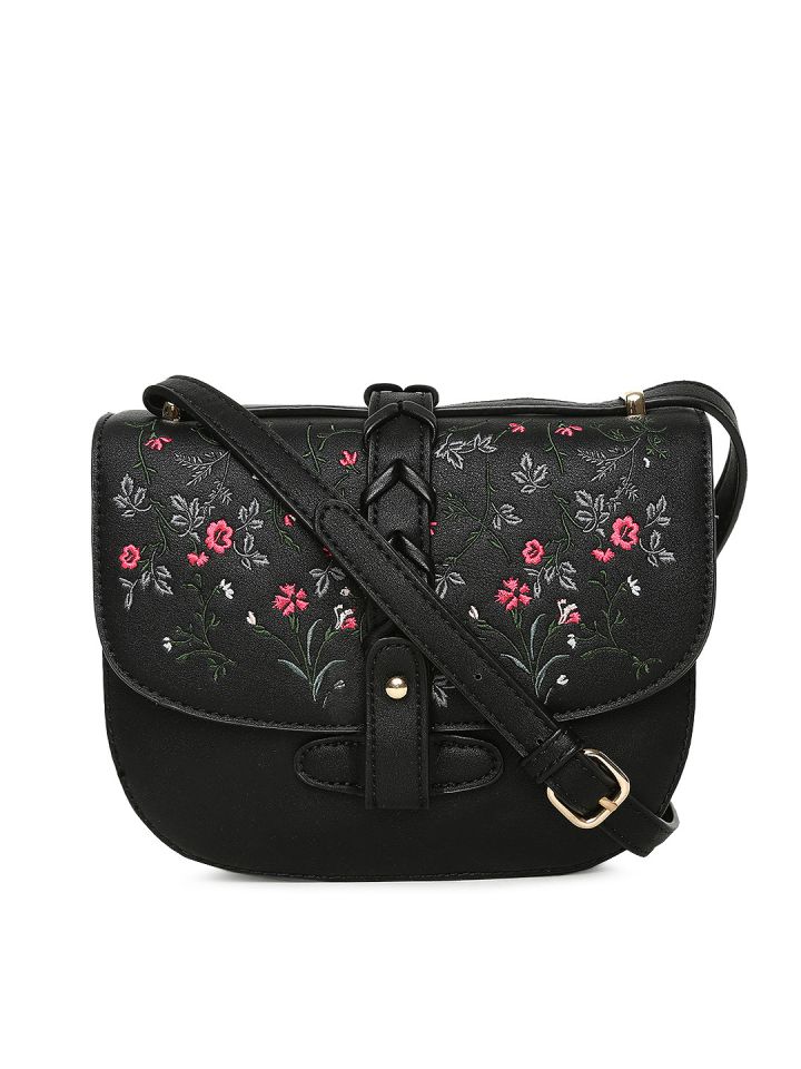 Allen solly black sling bag store