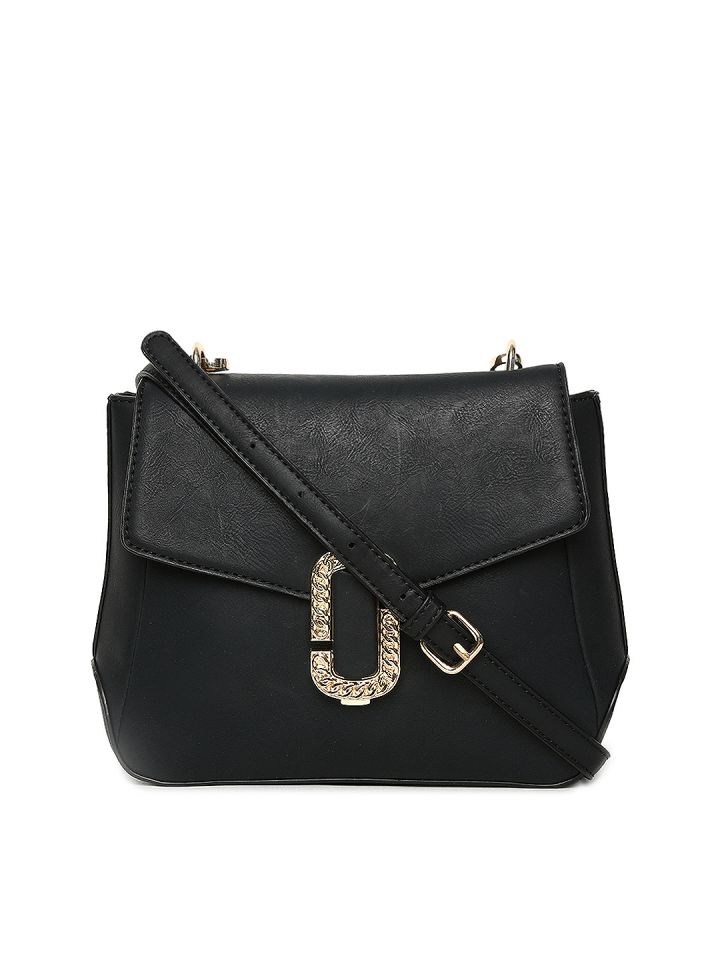 Allen solly black solid handheld shop bag