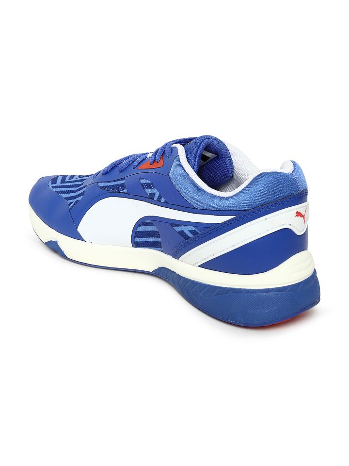 Puma Women Blue 698 Ignite Stripes Printed Sneakers