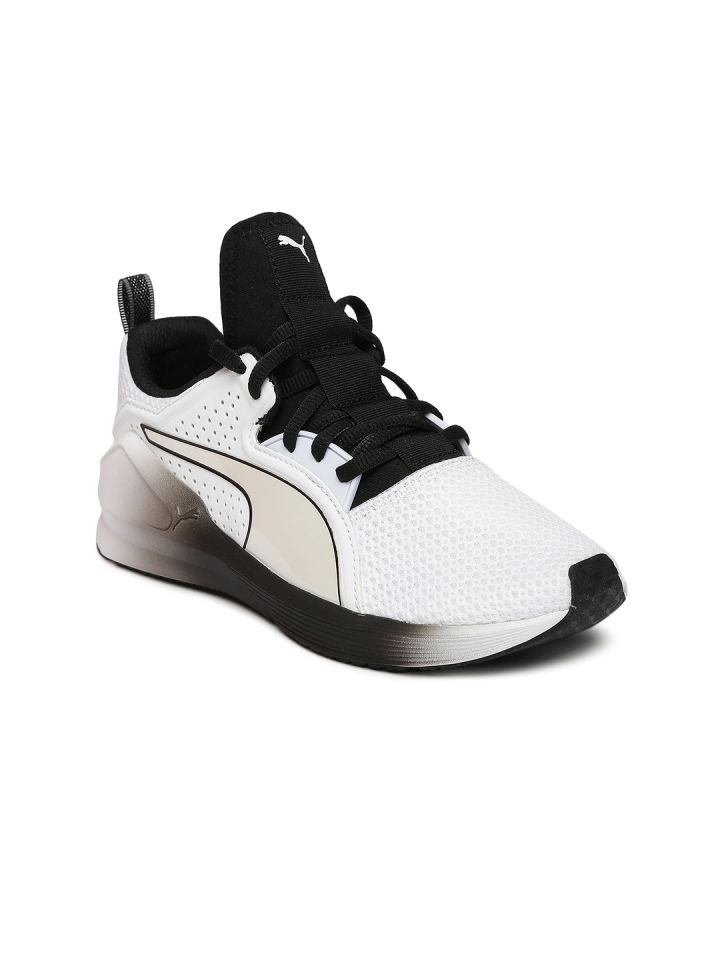 puma fierce mesh high top sneaker white