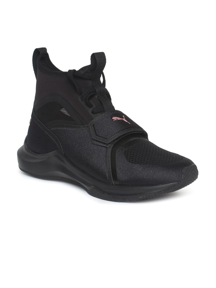 Buy Puma Women Black Phenom Wn Mesh High Top Running Shoes
