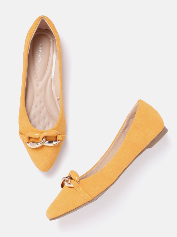 Mustard hotsell flat shoes