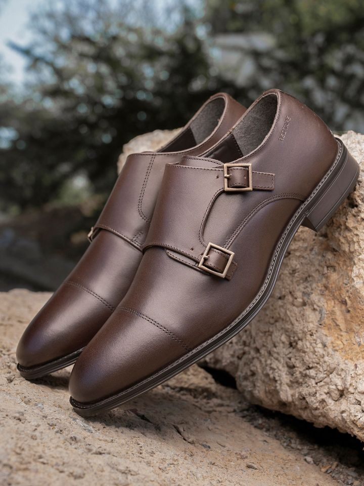 Red tape monk strap shoes sales