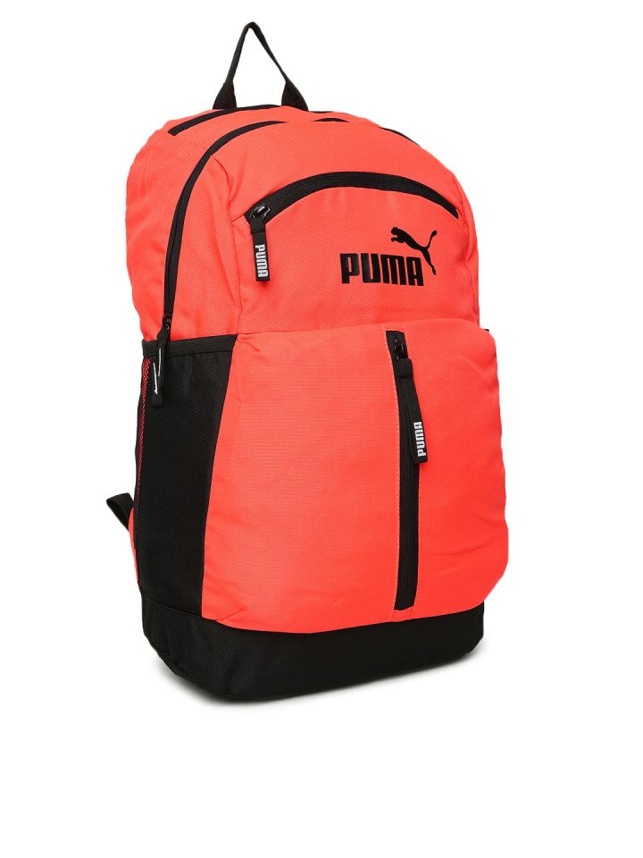 Puma orange backpack hot sale