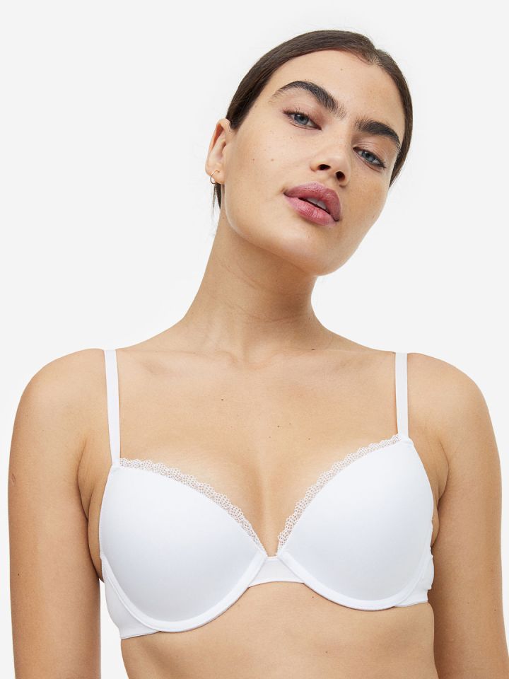 H & M womens push up white bra 32B brand new
