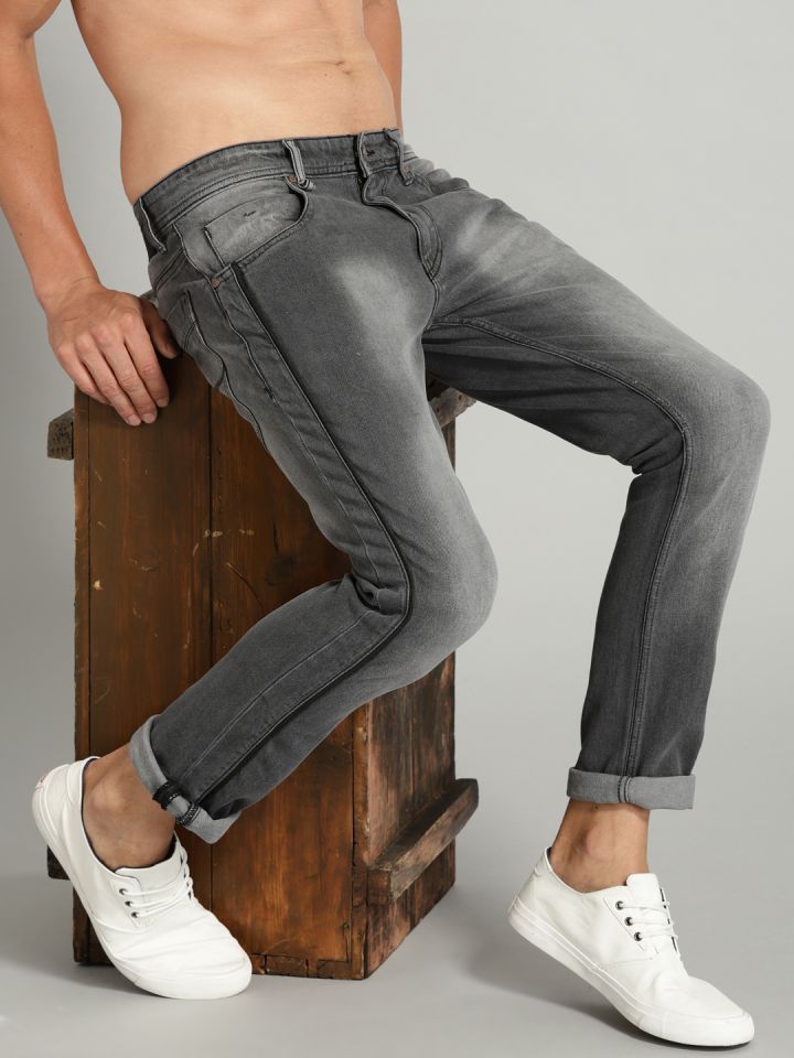 side stripe jeans mens myntra