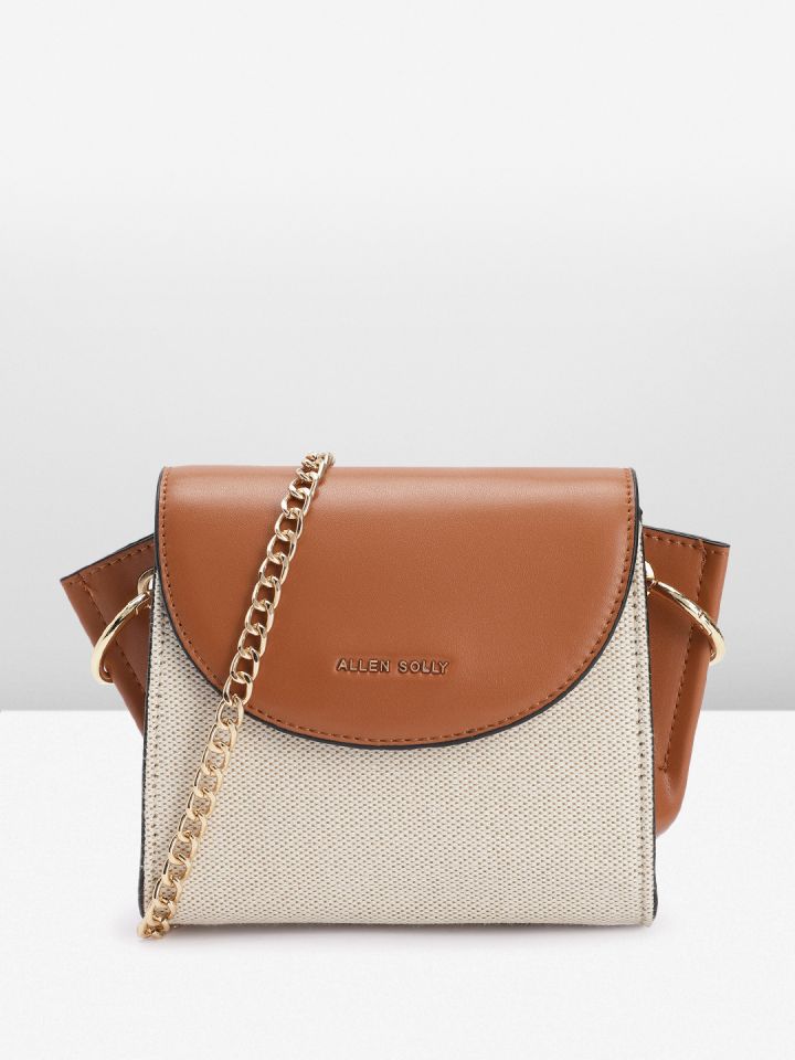 Buy Allen Solly Colourblocked Structured Sling Bag Handbags for