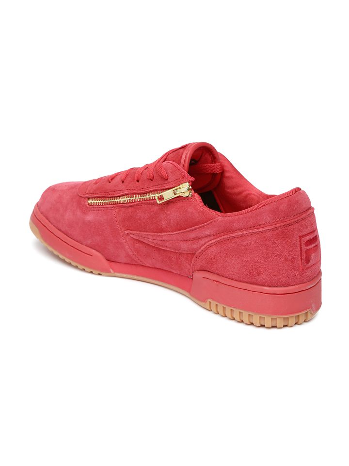 Fila red suede deals