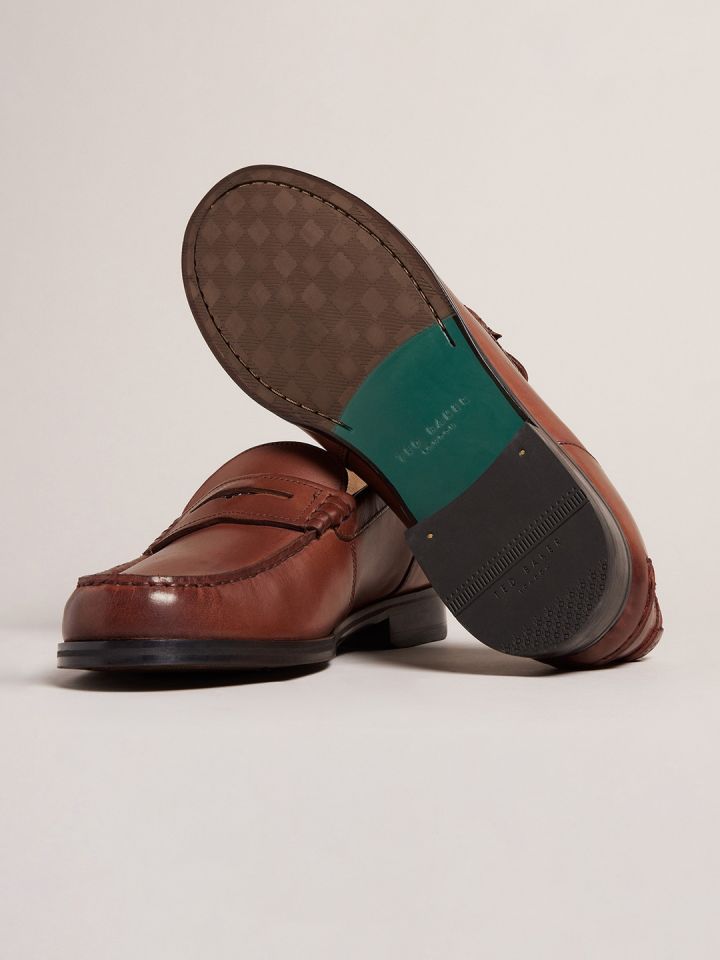 Ted Baker Men Comfort Insole Leather Penny Loafers
